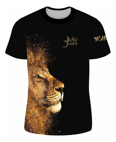 Camiseta/camisa Masculina Gospel Evangélica  O Leão De Judá