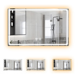 Espejo Led Baño 50x70cm Touch 3 Modo Con Función Antivaho