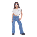 Pantalón Jeans Elastizado Premium Niña Escolar Talle 4 Al 16