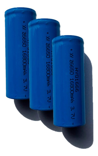 Kit 3 Baterias Recarregável T9 P90 X900 3.7v Lanterna Tática