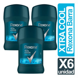 Desodorante Xtra Cool Rexona Men Barra Pack X6