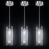 Lámpara Colgante Led Cristal Para Isla Cocina Moderna