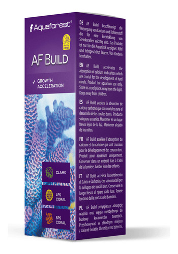 Af Build 10ml Aquaforest Estabiliza O Ph Em Aquário Marinho