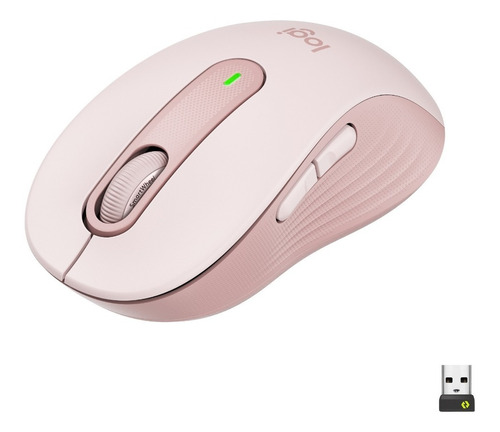 Mouse Inalambrico Logitech Signature M650 Medium Rosado Color Rosa