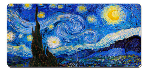Mousepad Gammer - Cad - Xxl Noche Estrellada Van Gogh - 25 