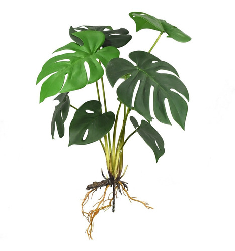 Planta De Monstera Artificial Planta Fina Con Raíz 42 Cm