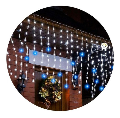 Cortina Led 6 X 1 M 240 Led Destellos Luces Navidad 1331b