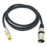 Cabo Xlr Macho X Rca Macho 1,0 Metro