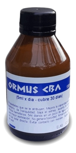 5 Ormus Cba Oro Monoatomico Concentrado. 150ml P/30d C/u