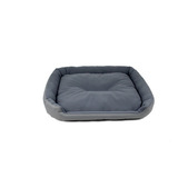 Cama Gigante Para Perro Resistente Color Gris/gris