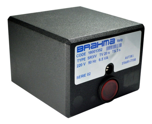 Control De Llama Para Quemadores A Gas Brahma Modelo Sr3/v Código 18001352 Fabricado En Italia