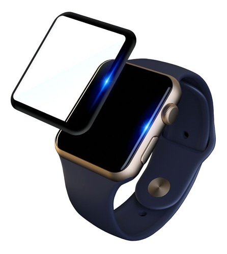 Mica Cristal Templado Curva Para Apple Watch De 38mm Envio