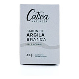 Sabonete Argila Branca - Pele Normal - Cativa Natureza - 60g