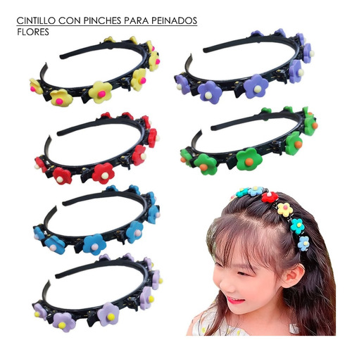 Cintillos Con Pinches Para Peinados Coreanos Flores