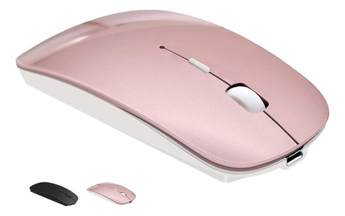Ratón Óptico Multiplataforma Tsmine, Bluetooth, Rosa Oro