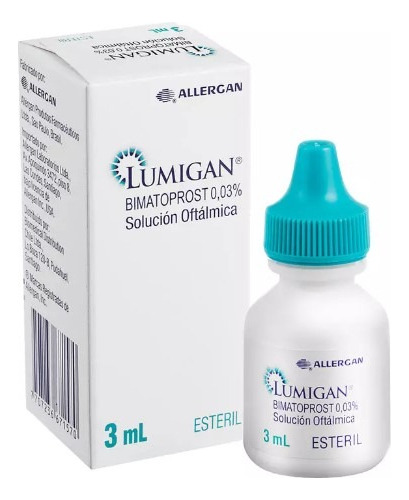 Lumigan® Bimatoprost 0,03% Para Pestañas/cejas/barba +pincel Color Nude