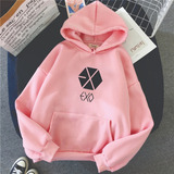 Sudadera Color Rosa Exo Kpop 