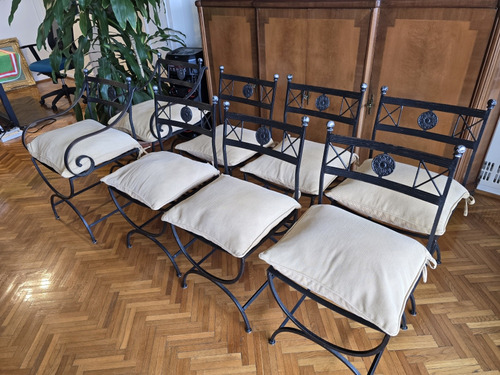 Sillas Y Sillones De Comedor En Hierro Forjado