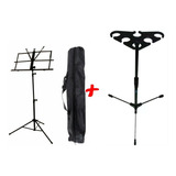 Kit Suporte Ask M6 Arara 6 Microfones + Estante De Partitura