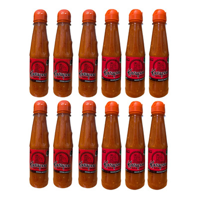 12 Pack Salsa Karapoa Roja Chiltepin Botanera Sinaloa 205ml