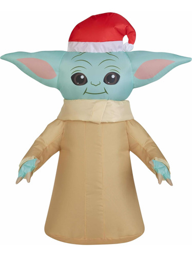 Inflable Yoda Star Wars Navidad Decoración Hogar 45cm