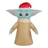 Inflable Yoda Star Wars Navidad Decoración Hogar 45cm