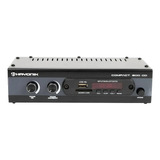 Amplificador Receiver Ambiente Hayonik Compact 200od Optico Cor Preto Potência De Saída Rms 20 W