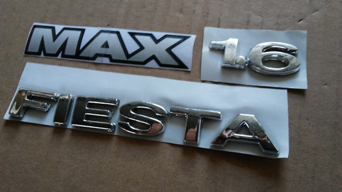 Kit Emblemas Letras Ford Fiesta 2008 2009 2010 Max Foto 5