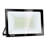 Reflector Led 200w Ip65 Plano Tipo Tableta Exterior Interior