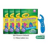 Flosser Infantil Com Cabo Crayola (gum) 4 Pacotes - 160 Un