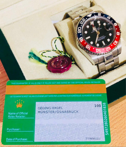 Reloj Rolex Gmt Master Ii Pepsi Suizo Superclone