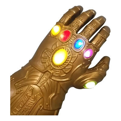 Manopla Infinita Thanos Leds Luva Infantil Mão Esquerda Kid
