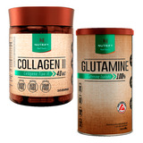 Kit Glutamina 100% Isolada Colágeno Tipo 2 - 60 Cápsulas