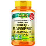 Cloreto De Magnésio Pa 800mg + Vit B6 (120caps) Unilife