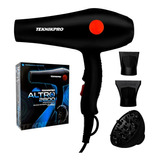 Secador De Pelo Profesional Altro 2800 Teknikpro Color Negro