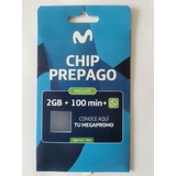 Chips Movistar Pack 10 Unidades 100min + 2 Gb