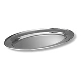 Fuente Bandeja Ovalada Oval Plana Acero Inox 40x27cm Oferta