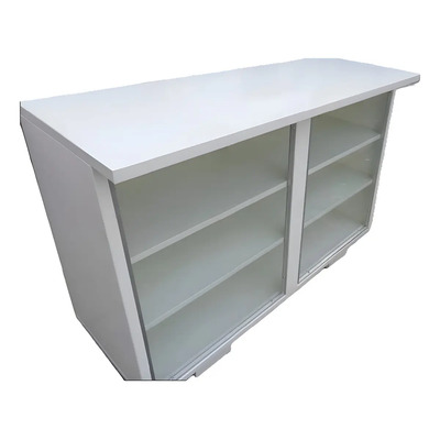 Vitrina Mostrador Metalico Exhibidor Ferretería 1.50 Largo Blanco | MercadoLibre