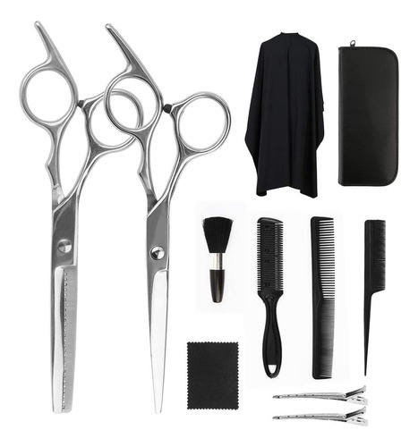 Set Tijera Filo Navaja + Esculpidora  Corta Pelo Peluqueria