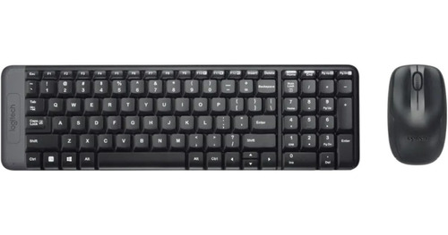 Kit Wireless Teclado Mouse Logitech Mk220 Español Compacto