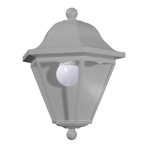 Farol 3 Caras Blanco De Pared Aplicado Apto Led Eco Spl  