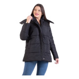 Campera Puffer De Mujer Abrigo Con Capucha Desmontable 