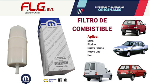Filtro Nafta Original 50015864 Fiat Nuevo Uno Cargo 04/14 Foto 4