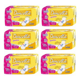 Doncella Toallas Femeninas Ultrafina Con Alas 6 Packs X 16 