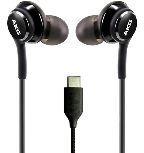 Auriculares Con Cable Y Microfono Por Usb-c | Negro / Akg