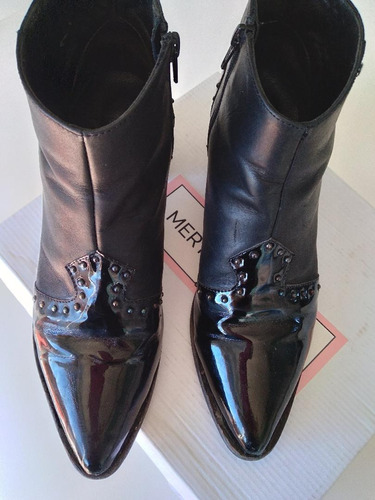 Botas Cortas  Mery Troncone    T 39 Cuero   Usadas