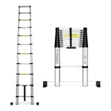 Escalera Telescopica 3.8 M Retractil Homex Estabilizador