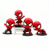 Marvel Serie Q Versión Spiderman Figuras De Marvel 4 Piezas