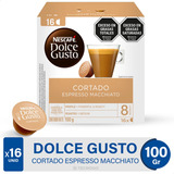 Capsulas Dolce Gusto Cortado Espresso Macchiato Nescafe X16