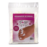 200 Separador De Dedos,50 Toalha Manicure,50 Pares De Botas